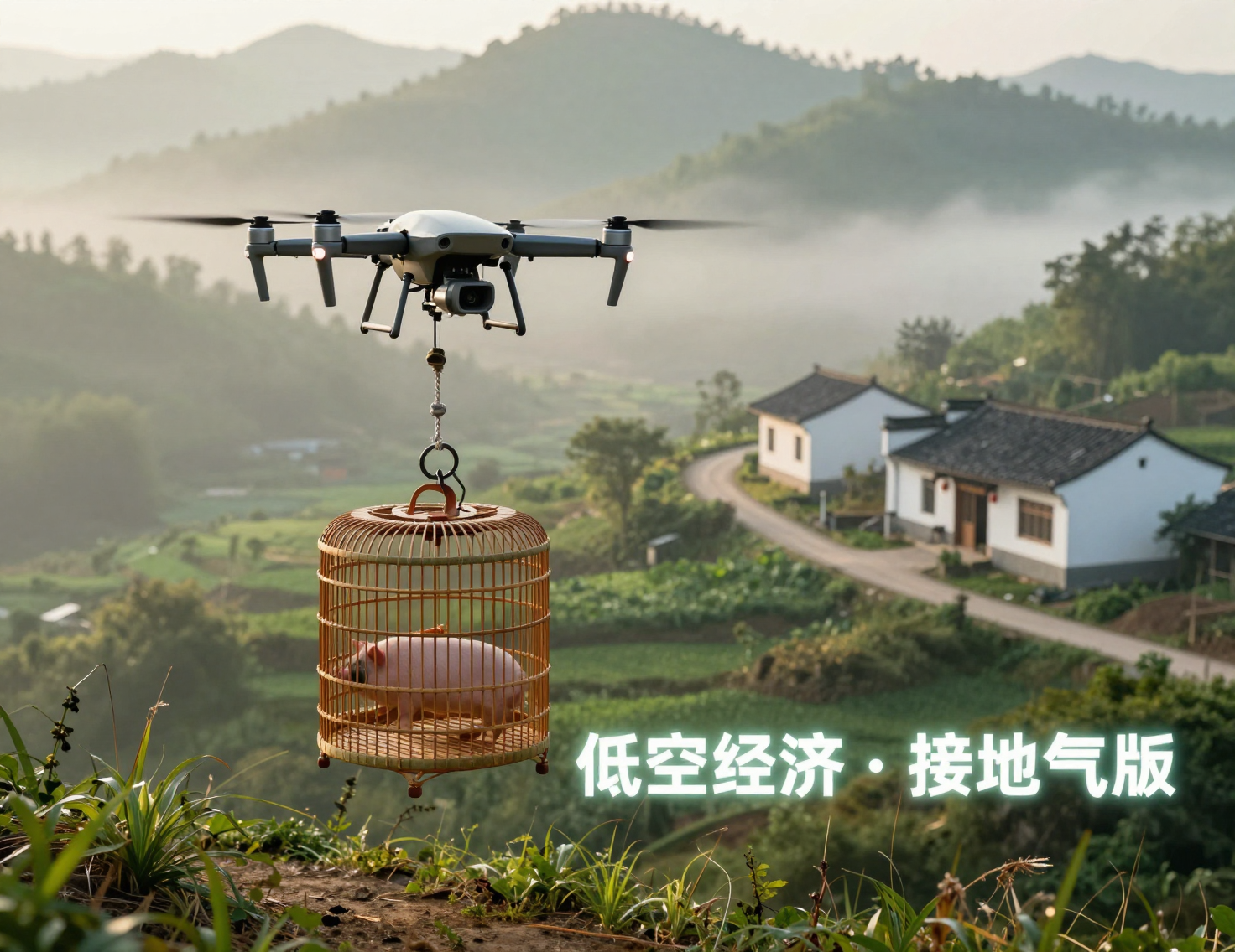 当无人机开始吊猪：低空经济的烟火气，正在山野间起飞